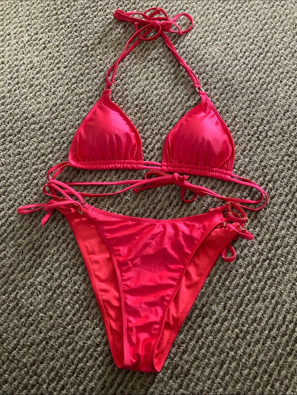 Women's String Triangle Bikini Set